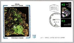 PIEDRAS PRECIOSAS: ESMERALDA - EMERALD. FDC Jerusalem 1981 - Minéraux