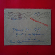 LETTRE VILLENEUVE POUR COLMAR AVEC CENSURE CACHET KRIEGSGEFANGENEPOS - Lettres & Documents