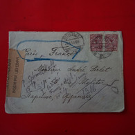 LETTRE RUSSIE PETROGRAD POUR PARIS AVEC CENSURE - Covers & Documents