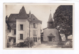 CARTE  PHOTO  -  MORRENS  -  L'Eglise  Et  La  Cure - Morrens