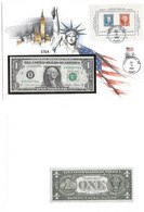 Etats - Unis USA 1 Dollar 1985 UNC - Enveloppe + Timbre " 100th Anniversary Postage " - Federal Reserve Notes (1928-...)