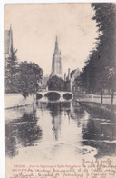 Belgique, Bruges, Pont Du Beguinage Et église Notre Dame - Brugge