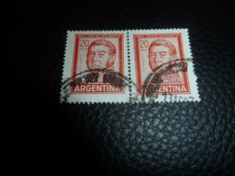 Argentina - Général José De San Martin - 20 Pesos - Yt 781 - Rouge - Double Oblitérés - Année 1965 - - Oblitérés