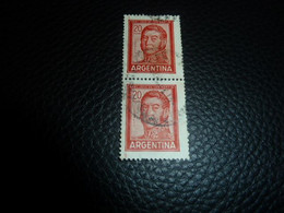 Argentina - Général José De San Martin - 20 Pesos - Yt 781 - Rouge - Double Oblitérés - Année 1965 - - Usados