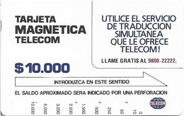 Colombia - Telecom (Tamura) - Simultaneous Translation, 10.000$Cp, Used - Kolumbien