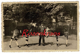 Okapi Met Verzorger Du Congo Belge CPA Rare Zeldzaam Dierentuin Antwerpen Jardin Zoologique Anvers Tiergarten - Monkeys
