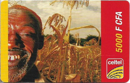 Chad - Celtel - Old Man In A Plantation - Exp.31.12.2006, GSM Refill 5.000FCFA, Used - Tschad