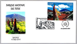 PARQUE NACIONAL DEL TEIDE. Volcan - Volcano. FDC Madrid 2010 - Volcans