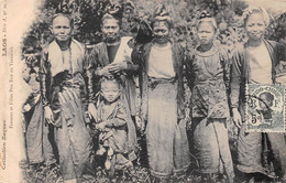 LAOS - Femmes Et Filles Pou Eun Au Tranninh - Collection Raquez Série A N'21 - Voyagé (voir Les 2 Scans) - Laos