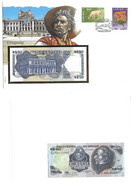 Uruguay 50 Nuevos Pesos 1989 UNC - Enveloppe + Timbre - Uruguay