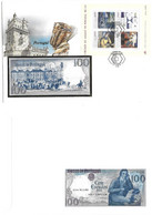 Portugal 100 Escudos 1984 UNC - Enveloppe + Timbre " 5 Seculos Do Azulejo " - Portugal