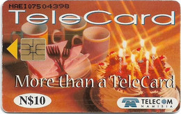 Namibia - Telecom Namibia - More Than A Telecard - It's A Birthday Card, 1999, 10$, Used - Namibia