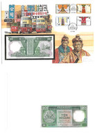 Hong Kong 10 Dollars 1986 UNC - Enveloppe + Timbre " Aland Island Games " - Hongkong