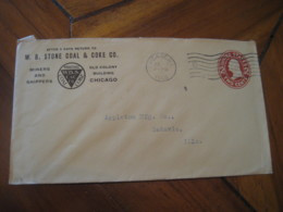 CHICAGO Illinois IL 1908 To Batavia IL Stone Coal & Coke Co. Postal Stationery Cover USA - 1901-20