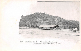 LAOS - Radeau Du Roi De Luang Prabang Descendant Le Mé Kong - Précurseur Mottet Et Cie, Saïgon - Laos