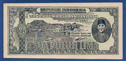 INDONESIA - P. 27 – 25 Rupiah 1947 AUNC, No S/n - Indonésie