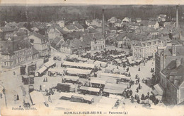 MARCHES - ROMILLY SUR SEINE - Panorama - Carte Postale Ancienne - Markets