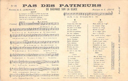 Musique - Pas Des Patineurs Ou Badinage Sur La Glace - Carte Postale Ancienne - Musik Und Musikanten