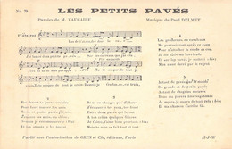 Musique - Chanson - Les Petits Pavés - Carte Postale Ancienne - Music And Musicians