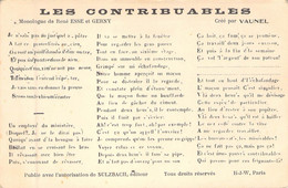 Musique - Chanson - Les Contribuables - Carte Postale Ancienne - Music And Musicians