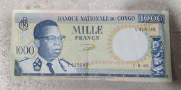 Billet, Banque Nationale Du Congo, 1000 Francs, 1964, - Repubblica Del Congo (Congo-Brazzaville)