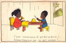 HUMOUR - Enfants - J'aime Encore Mieux Toi Que Tout Le Reste!... - Carte Postale Ancienne - Humor