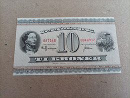 Billete De Dinamarca De 10 Coronas, Año 1936, Nº Bajo 0048912, UNC - Danemark