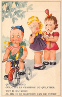 HUMOUR - Enfants - Qu'il Est Beau! - Oui, C'est Le Champion Du Quartier - Carte Postale Ancienne - Humour