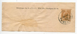 Austria 1913 3h Franz Josef Letter Band; Wien Postmark - Wikkels Voor Dagbladen