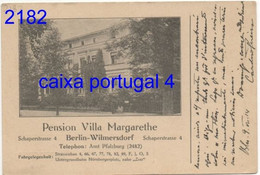 PENSION VILLA MARGARETHE: BERLIN 10.7.1914 => VISEU 13.7.1914 - Wilmersdorf