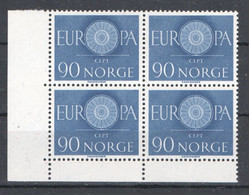 Norvège N° 407 Neuf ** (MNH) - Bloc De 4 - Europa - Neufs
