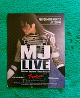 Advertising Ticket : Michael Jackson Show - Programme