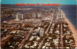 Florida Fort Lauderdale Beach Aerial View Looking North - Fort Lauderdale