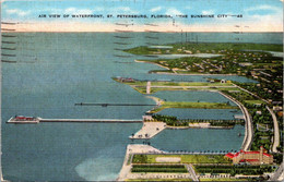 Florida St Petersburg Aerial View Of Waterfront 1939 - St Petersburg