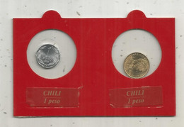 JC, Monnaies,  UNC, CHILI, 1 Peso 1992- 1 Peso 1990, Frais Fr 1.95 E - Cile