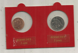 JC, Monnaies,  UNC, BERMUDES, 1 Cent 1997- 5 Cents 1997, Frais Fr 1.95 E - Bermudes