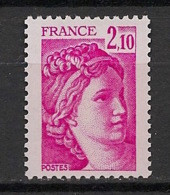 FRANCE - 1977 - N°Yv. 1978b - Sabine 2f10 Rose - Sans Phosphore - Signé Calves - Neuf Luxe ** / MNH / Postfrisch - Ungebraucht
