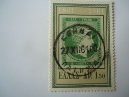 GREECE POSTMARK   ΑΘΗΝΑΙ ΠΑΤΗΣΙΑ  1961 - Postmarks - EMA (Printer Machine)