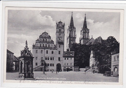 Ak OSCHATZ, Adolf Hitler Platz, Germany, Deutschland Ansichtskarte - Oschatz