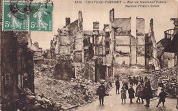 FRANCE - 02 - CHATEAU THIERRY - Rue Du Maréchal Pétain - Ruines De Guerre - Carte Postale Ancienne - Chateau Thierry