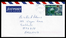 Ref 1597 -  New Zealand 2000 - Airmail Cover $1.80 Rate To UK - Brieven En Documenten