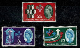 Ref 1598 - GB 1962 - NPY Phosphor Set MNH - Unused Stamps