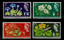 Ref 1598 - GB 1964 - Botanical Congress Phosphor Set MNH - Unused Stamps