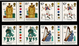 Ref 1598 - GB 1976 Cultural Traditions In (Traffic Lights) Gutter Pairs - Nuovi