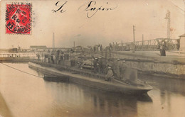 La Rochelle * Carte Photo 1908 * Le Sous Marin PAPIN ( Classe Pluviose ) Navire Bateau De Guerre - La Rochelle