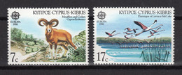 Cyprus 1986 MiNr. 655 - 656  Zypern Cyprus Mouflon American Flamingo EUROPA CEPT 2v MNH** 2,50 € - Flamingo