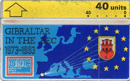 GIBRALTAR - L&G - 20 YEARS OF BIRALTAR IN THE EEC - 308A - MINT - Gibilterra
