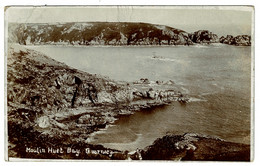 Ref 1599 - 1909 Postcard - Moulin Huet Bay - Superb Guernsy Postmark - Channel Islands - Guernsey