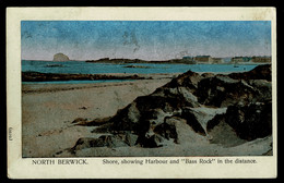 Ref 1599 - Unusual 1909 Postcard - North Berwick Shore & Harbour - Northumberlnd - Autres & Non Classés