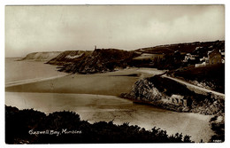 Ref 1599 - 1926 Postcard - Caswell Bay Mumbles - Glamorgan Wales - Good British Goods Slogan - Glamorgan